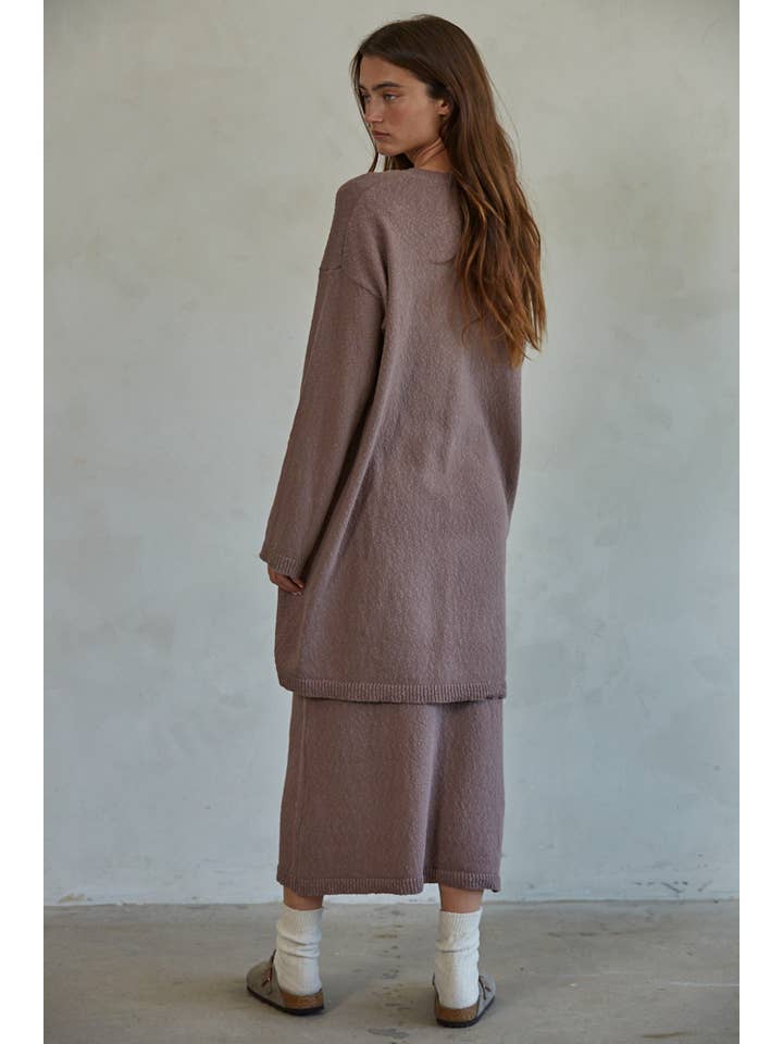 By Together - Wholesale Cardigan - Women's - W1641 | Knit Sweater Cotton Long Sleeve Midi Cardigan3