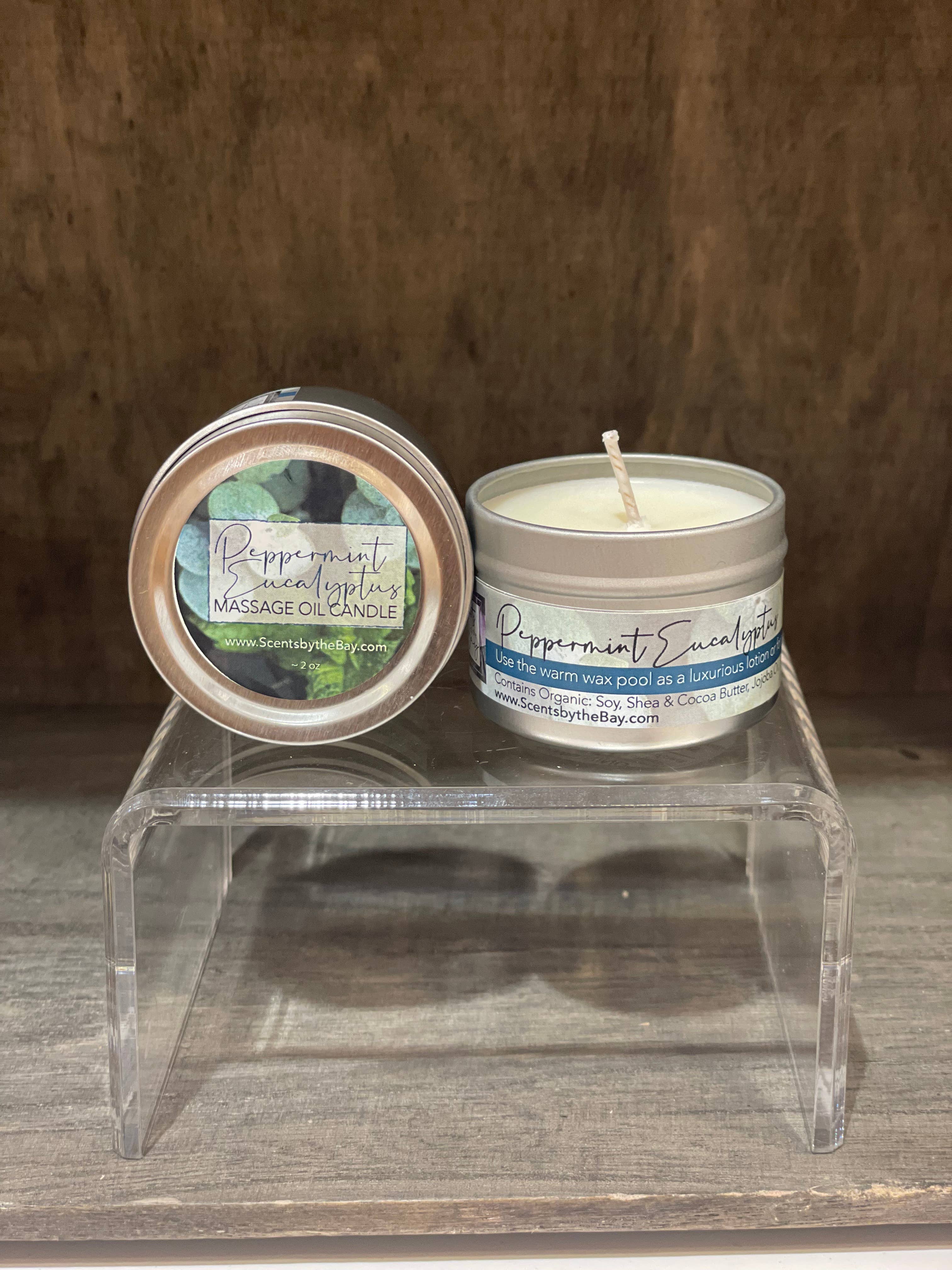 Scents by the Bay - Wholesale Travel Candles - 2 oz Travel Tin: Organic Massage Oil Candle7