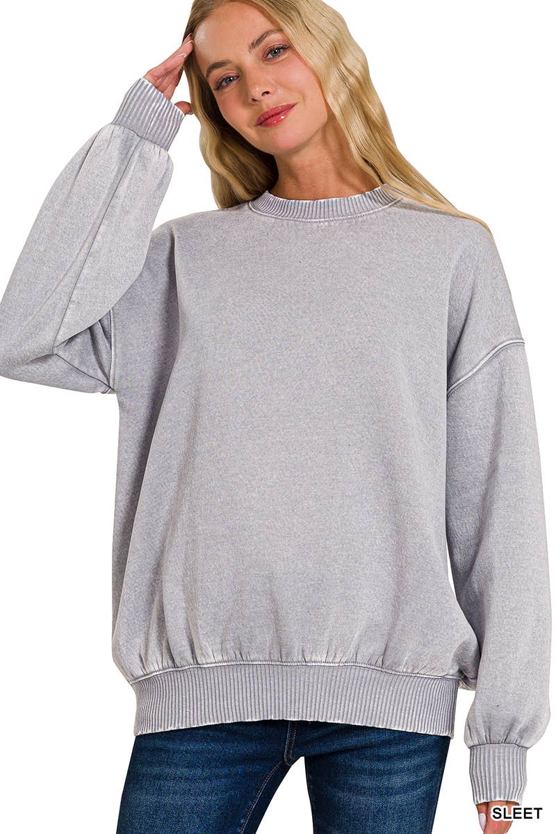 42POPS – Sweatshirt - Mulher por atacado – ',.._ Sweatshirt de Lã Polar Snow Wash8