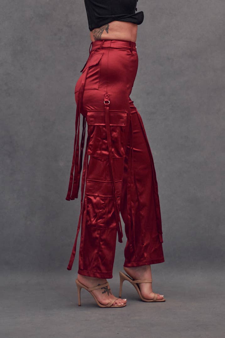 WFFS – wholesale Pants – Women's – Satin Cargo Pant3