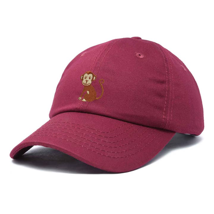 Dalix - Wholesale Baseball cap – Kids - DALIX Cute Monkey Kids Hat Embroidered Ball Cap Girls Boys23