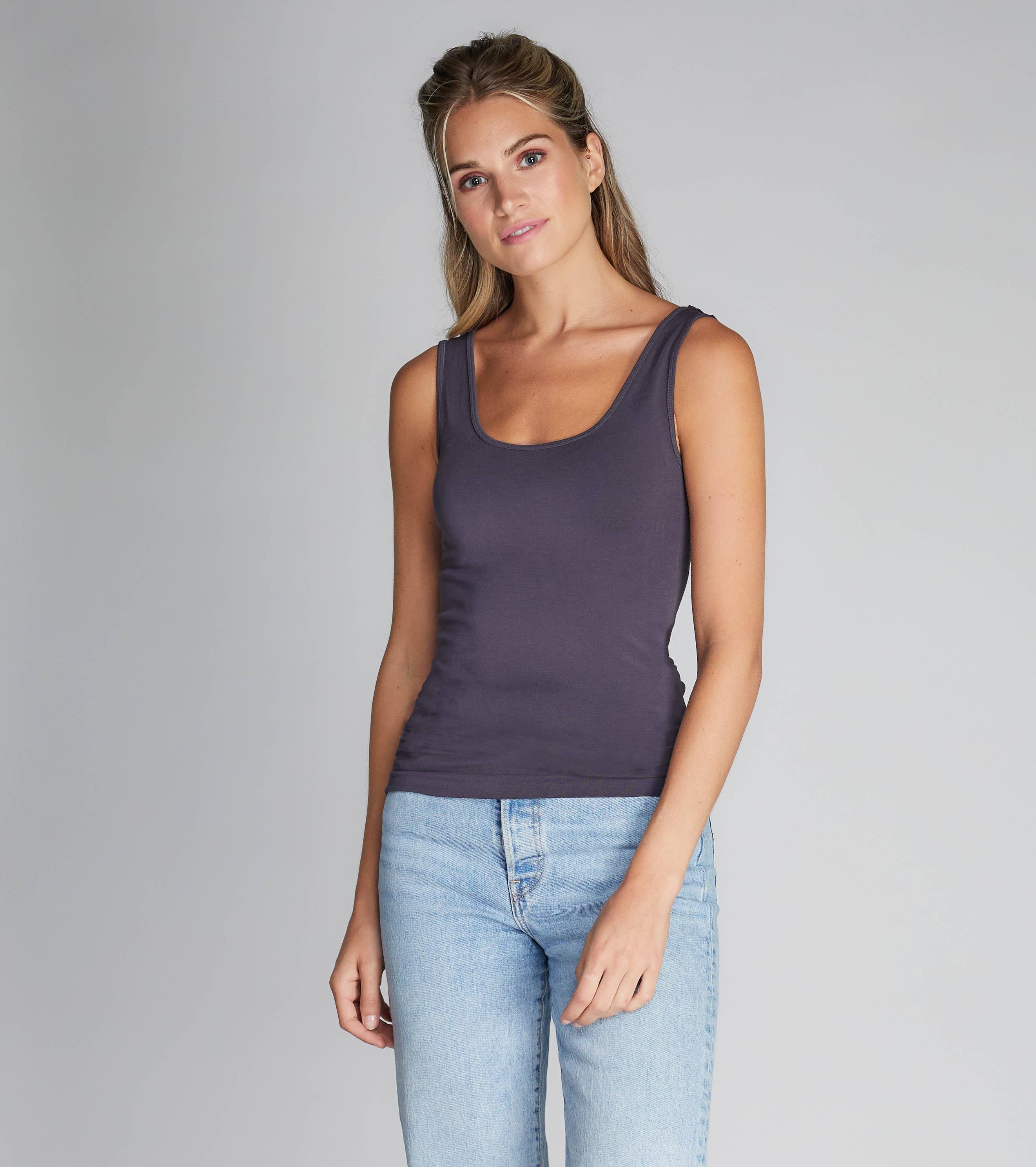 C'est Moi Clothing Co - Wholesale Tank Top - Women's - Bamboo Double Scoop Tank- CEBT111021