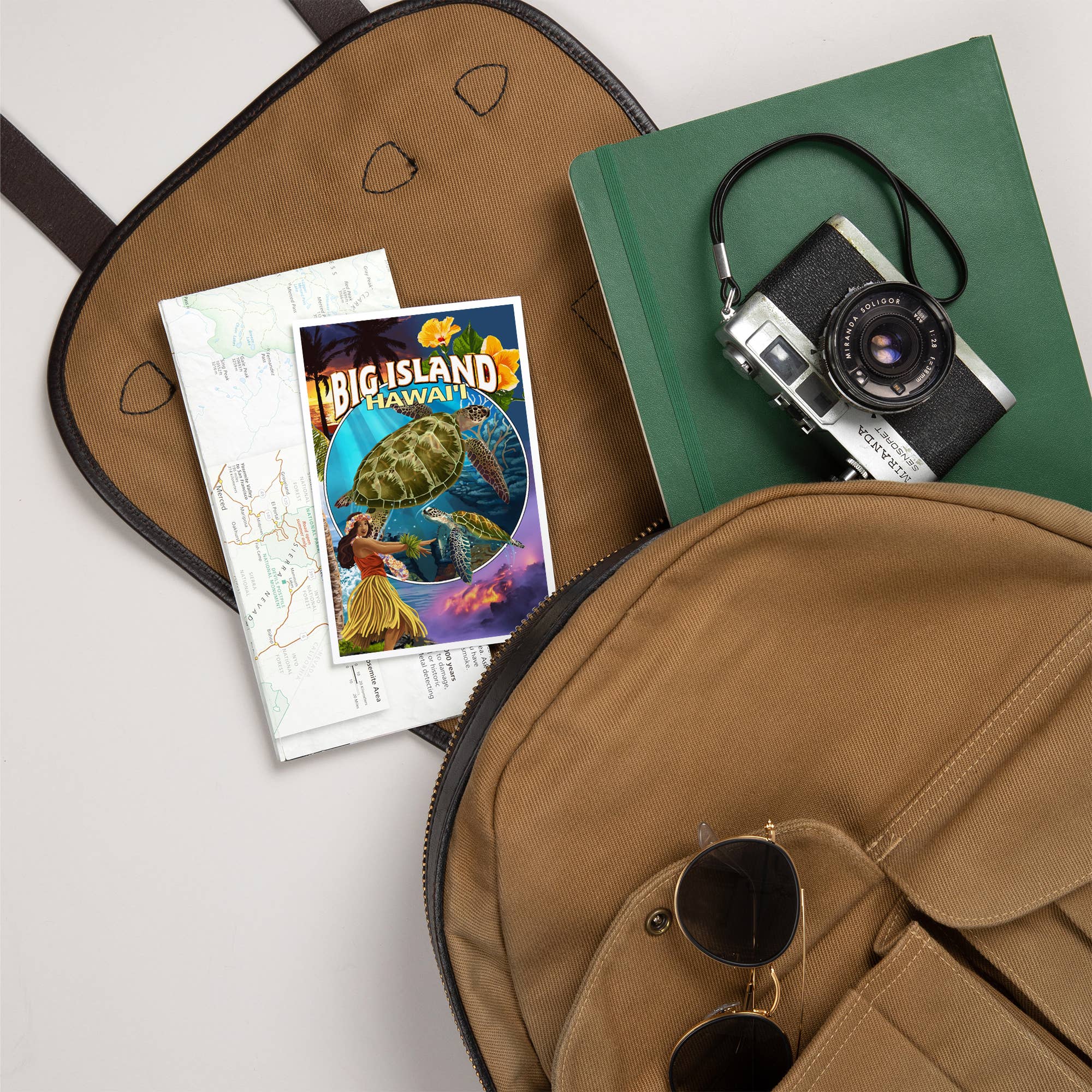 Lantern Press - Wholesale Postcard - PREMIUM POSTCARDS Big Island, Hawaii, Big Island Montage5