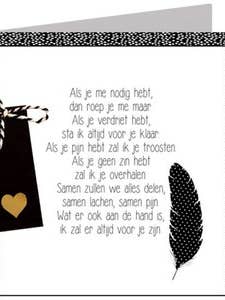 Happy Wishes Greeting Card - Box 126 for wholesale by POSkaart | De Groot Design