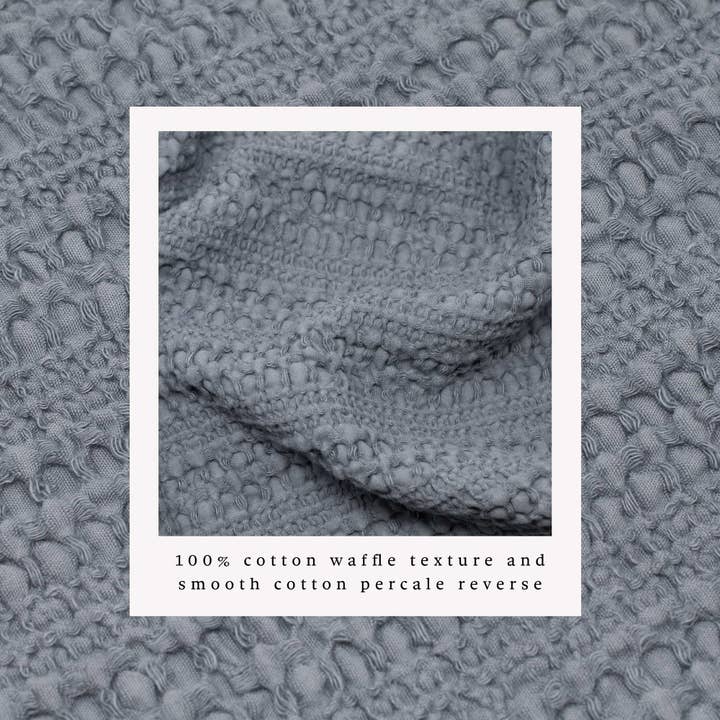 BH Collective - Wholesale Bedding Set - 100% Cotton Waffle Weave Duvet Set - Mattea Collection