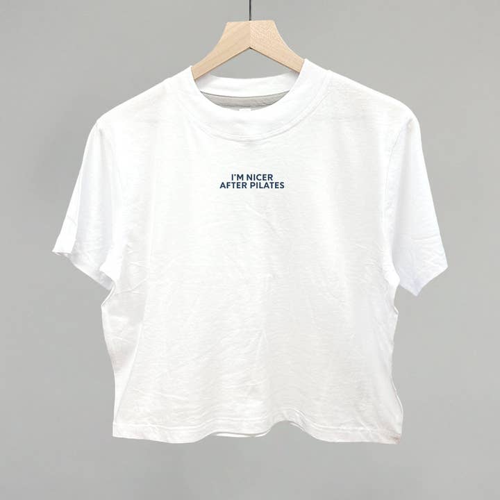 Ivy + Cloth - Wholesale Screen Printed T-Shirt - Women's - I'm Nicer After Pilates
