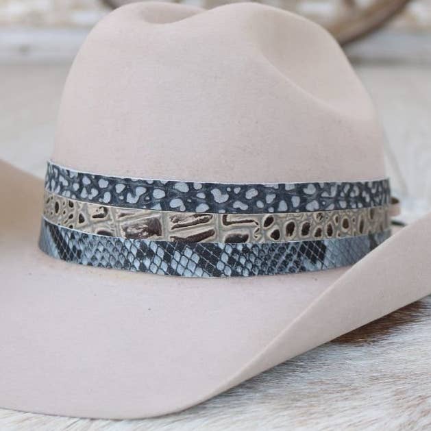 Animal Print Leather Hat Band Variety Pack – 3 Pack for wholesale by Willow Lane Hat Co.