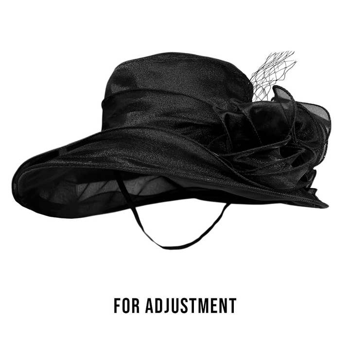 Sensibling Corp. - Wholesale Fascinator Hat - Women's - Bow Mesh Accented Tea Party Organza Dressy Hat