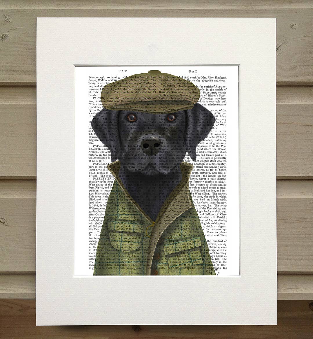 FabFunky Ltd - Wholesale Art Print - Black Labrador Country Dog book print / Art Print0