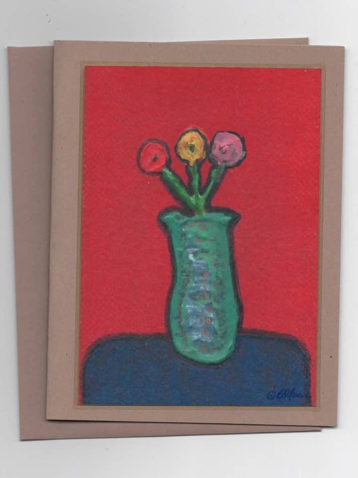 Flores en rojo #1 para venta al por mayor de Noteworthy Crafts