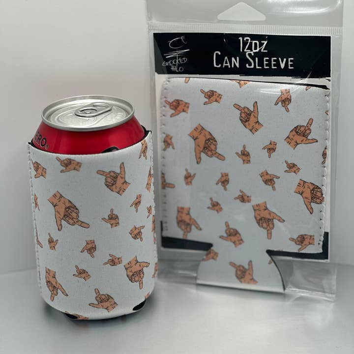 Manga de Lata em Neoprene "Middle Fingers" por atacado de Crooked Halo