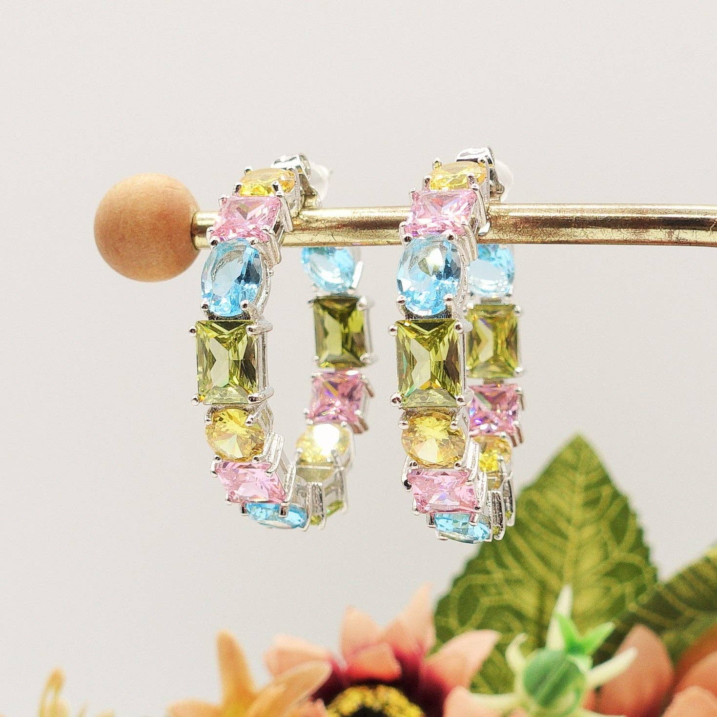 Daemon srls - Vendita all'ingrosso Orecchini a cerchio - CHARIS - Orecchini a cerchio con Cubic Zirconia di alta qualità10