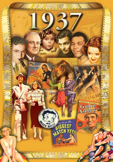 Flickback - Wholesale Birthday Card - 1937 Flickback DVD Video Greeting Card: Birthday or Anniversary Gift2