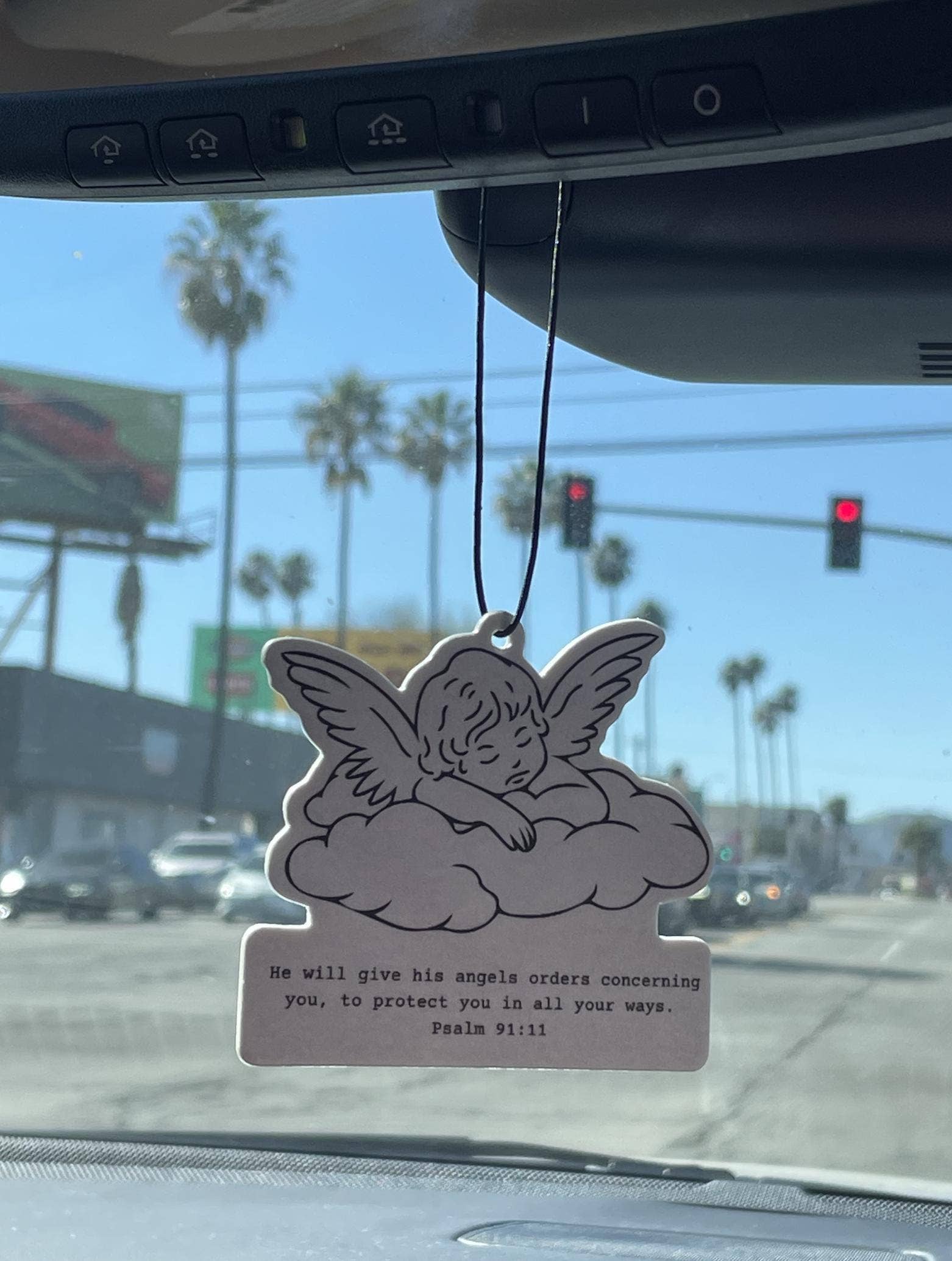 Sunday Grace Studio - Wholesale Car Freshener - Unisex - Psalm 91:11 Angel Christian Car Air Freshener Cherry Scent2
