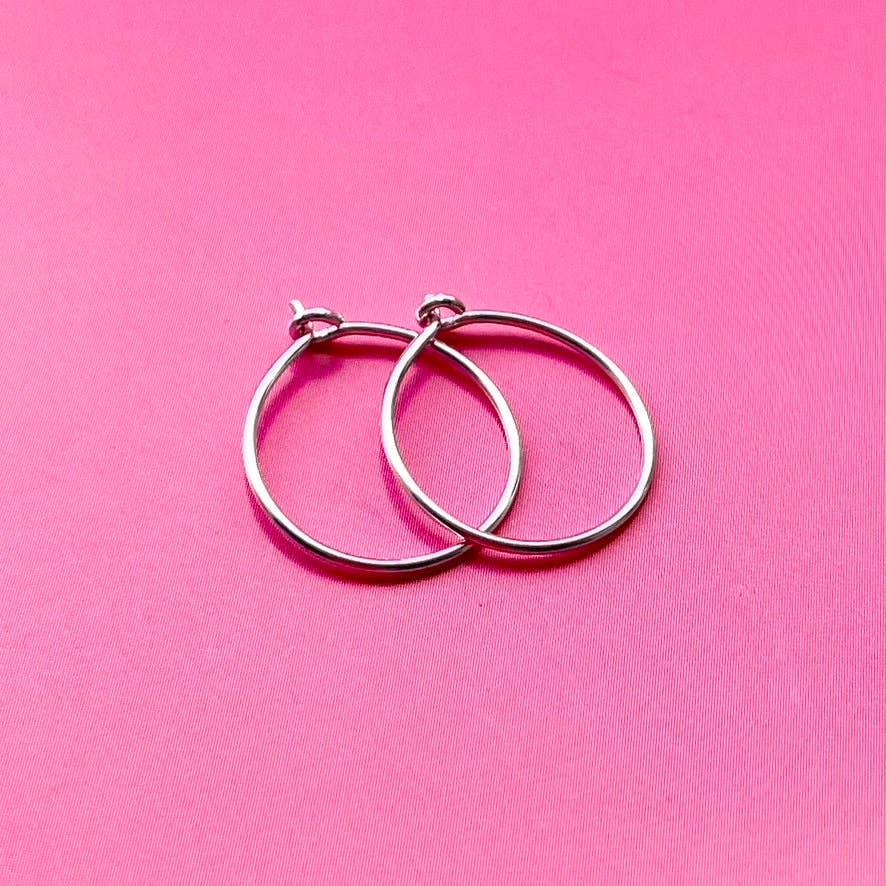 BaBa Jewellery for happiness - Venta al por mayor Pendientes de aro - Pequeños aros de 925/-plata 15mm1