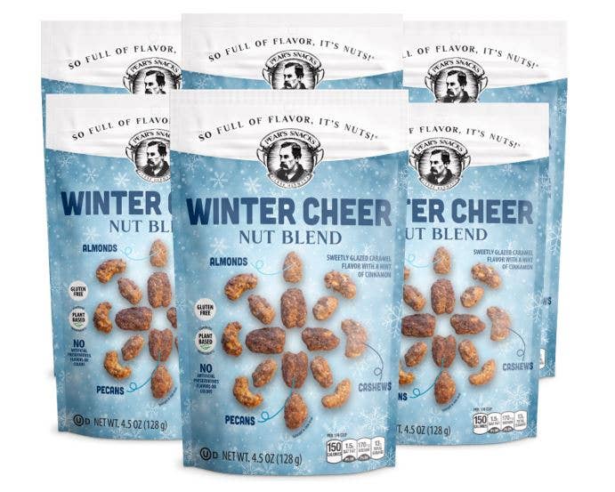 Pear's Snacks - Wholesale Nuts - Winter Cheer Nut Blend (4.5oz x 6 Pack)1