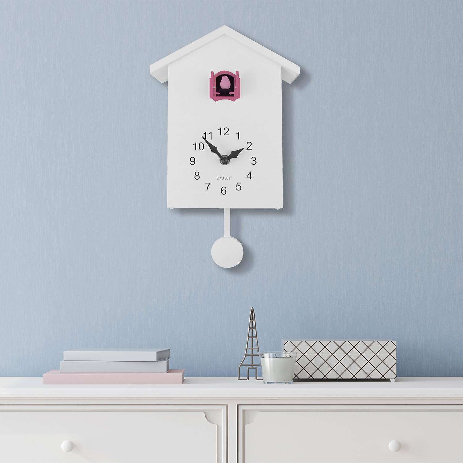 Walplus - Wholesale Wall Clock - White Cuckoo Clock - Yellow Window11