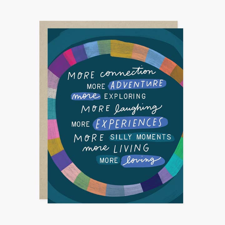 Barone and Co. - Wholesale Birthday Card - More Living Inspirational Birthday Card0