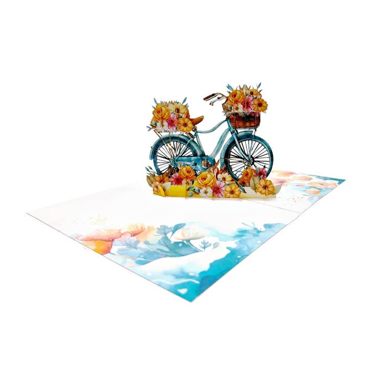 Wonder Paper Art - Wholesale Everyday Greeting Card -
Flower Bike Pop-Up Card – 3D Bicycle2