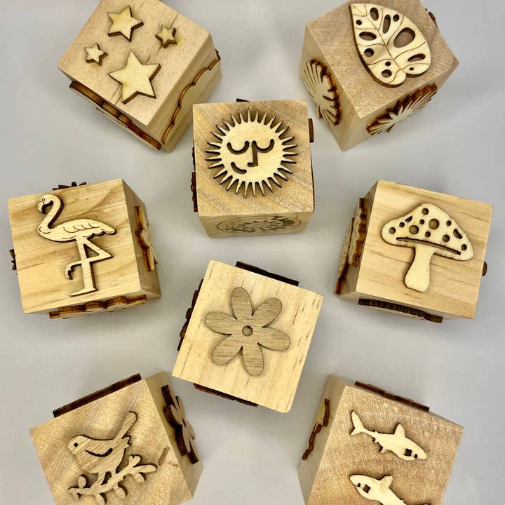 Tampa Bay Play - Wholesale Wood Toy - Kids - Wooden Play Dough Block Stamp10