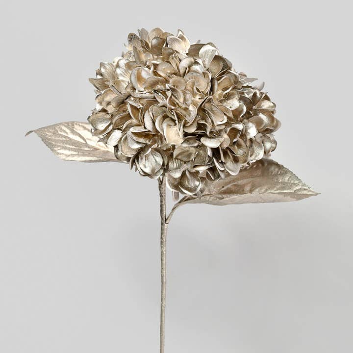 Jamali Garden - Wholesale Artificial Flowers - Metallic Champagne Hydrangea Stem0