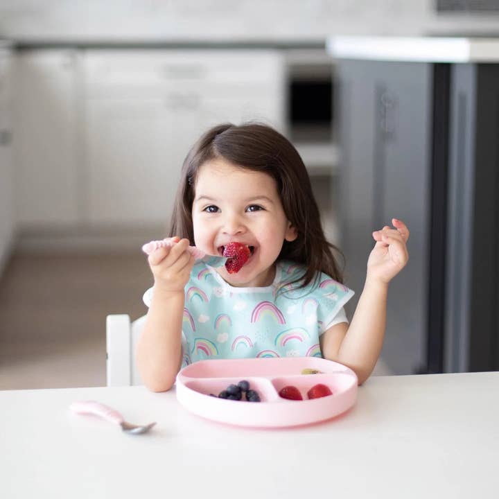 Bumkins - Wholesale Flatware Set - Kids & Baby - Spoon + Fork: Pink