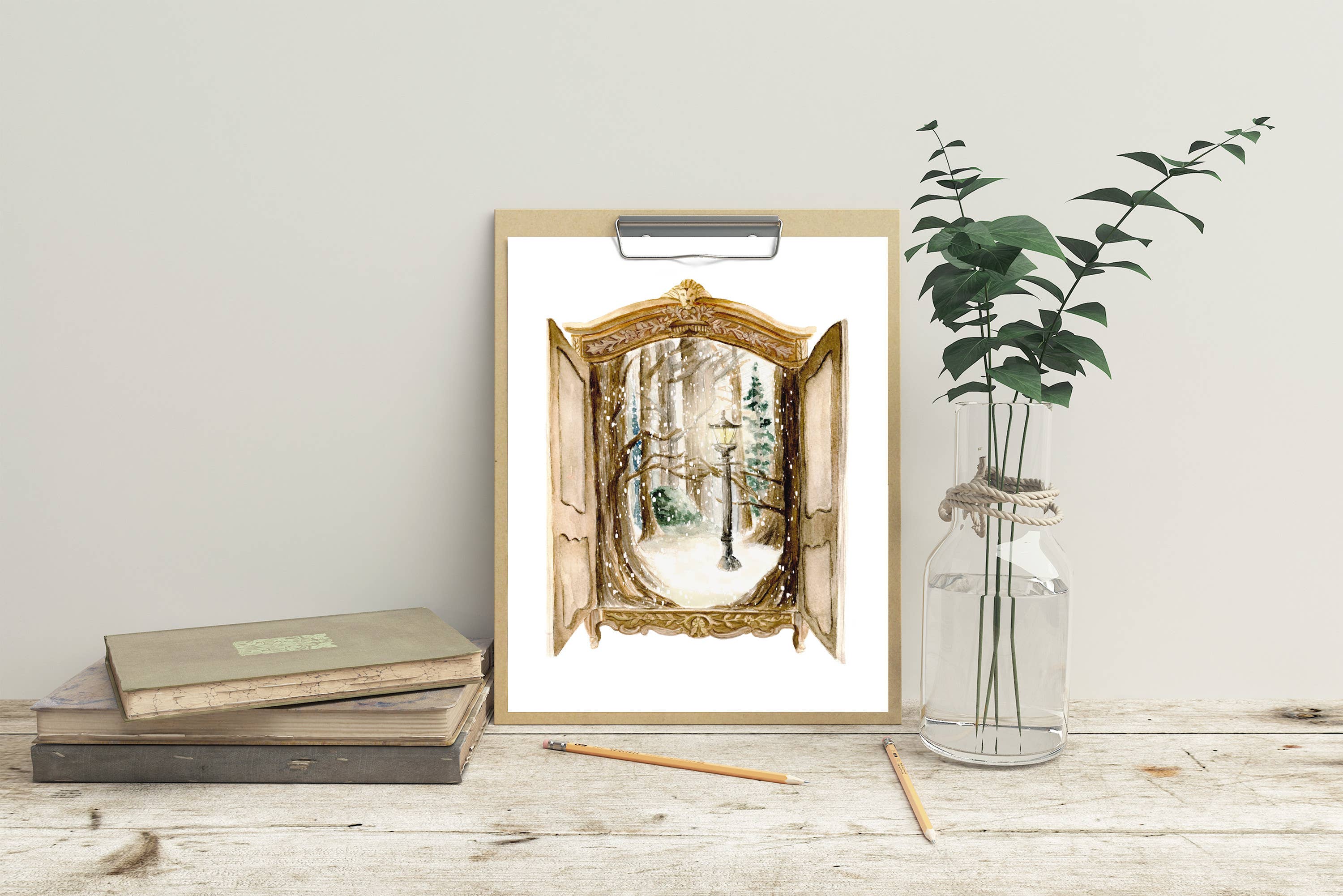 Fox and Wild - Vente Affiche d'art - Imprimé magique pour garde-robe2