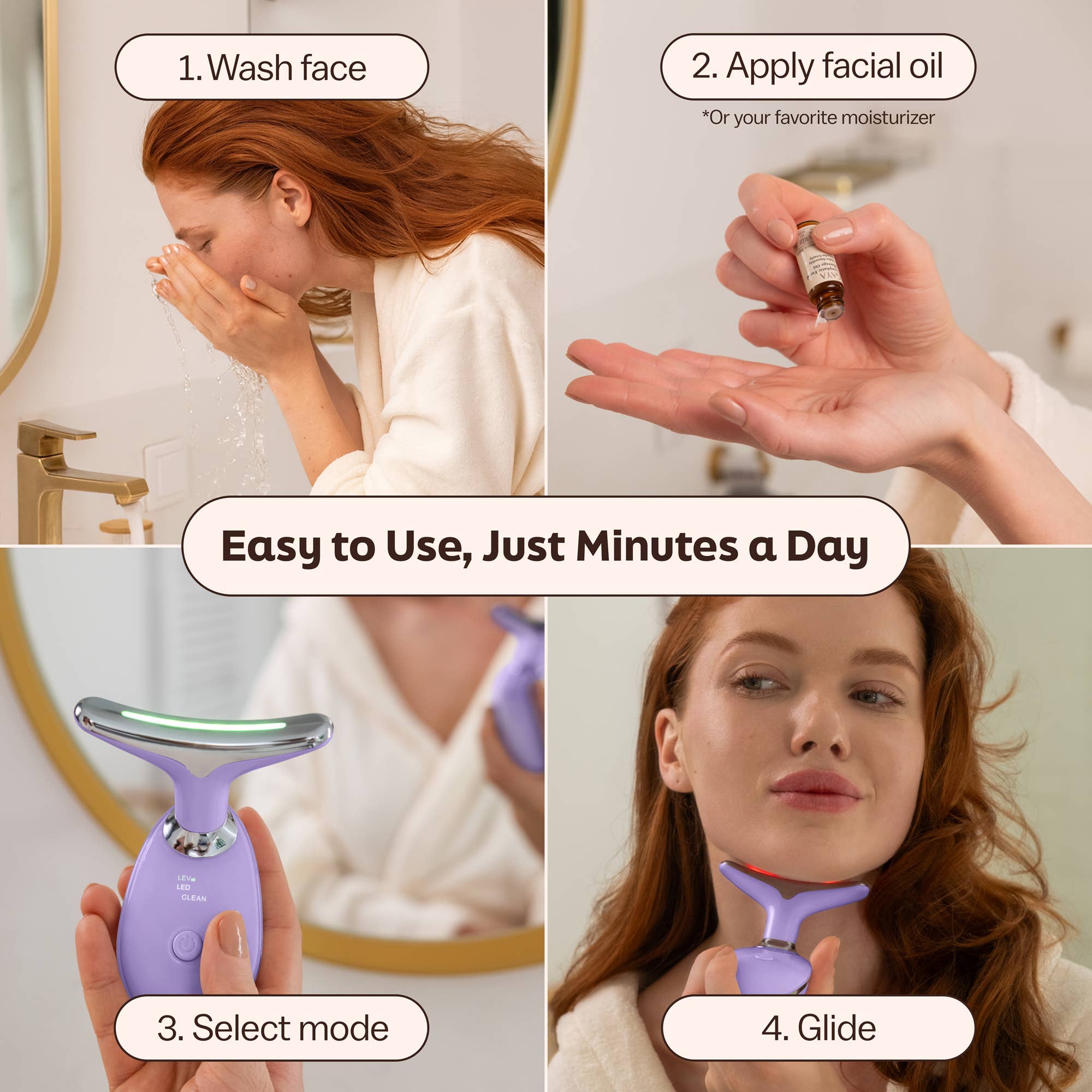 GAYA - Wholesale Electronic Skincare Device - Red Light Therapy 7-in-1 Beauty Wand – Lift, Glow & Smooth5