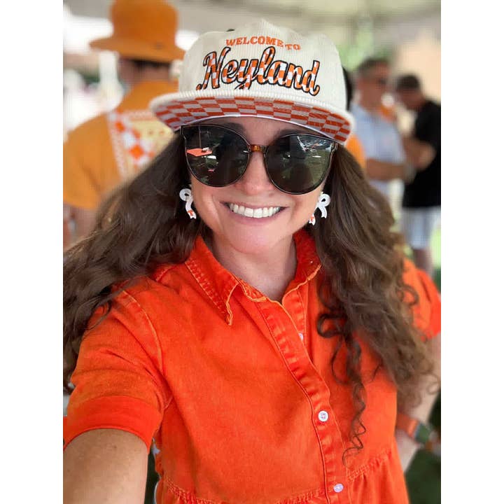 Sweet Tree - Wholesale Dangle Earrings - White and Orange Bow Jewelry | Gifts, Tennessee, Vols2