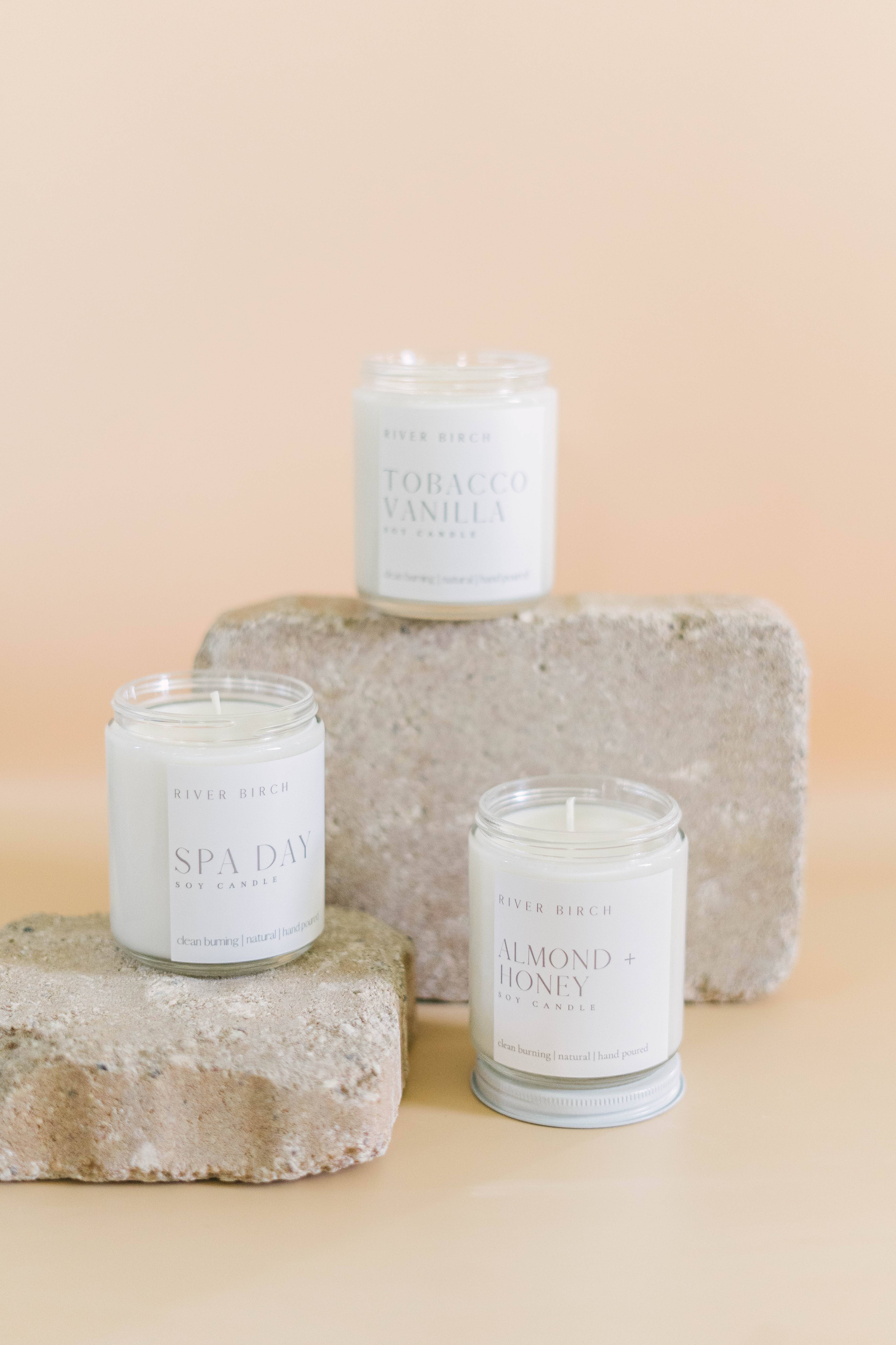 River Birch Candles - Wholesale Jar/Filled Candle - 8.5oz Spa Day- Clear Jar4