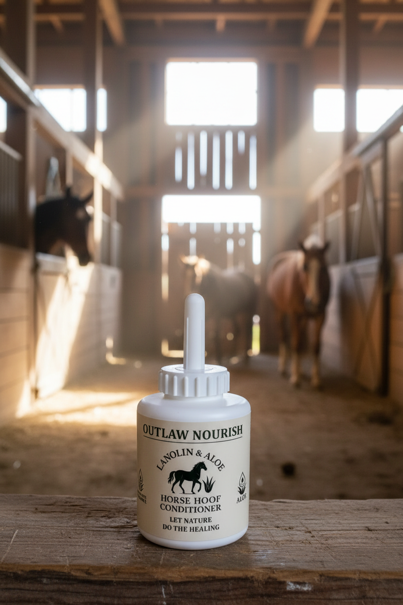 Outlaw Thrush Stuff – wholesale Horse conditioner/grooming aid – Outlaw Nourish Natural Hoof Conditioner For Horse Hoof Oil For Horses Dry Cracked Hoofs1