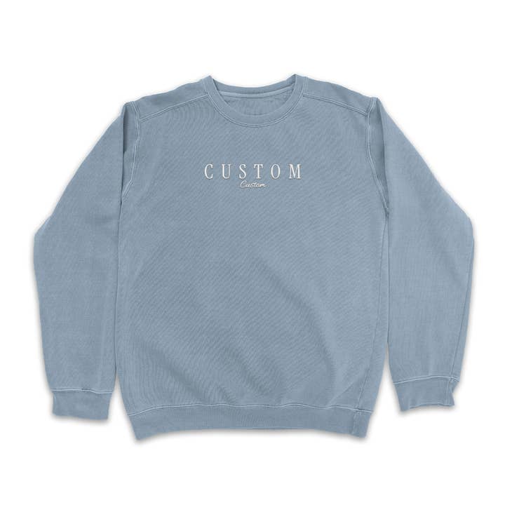 Island View Outfitters - Wholesale Sweatshirt - Unisex - *CUSTOM* Embroidered Wave Wash Crewneck9