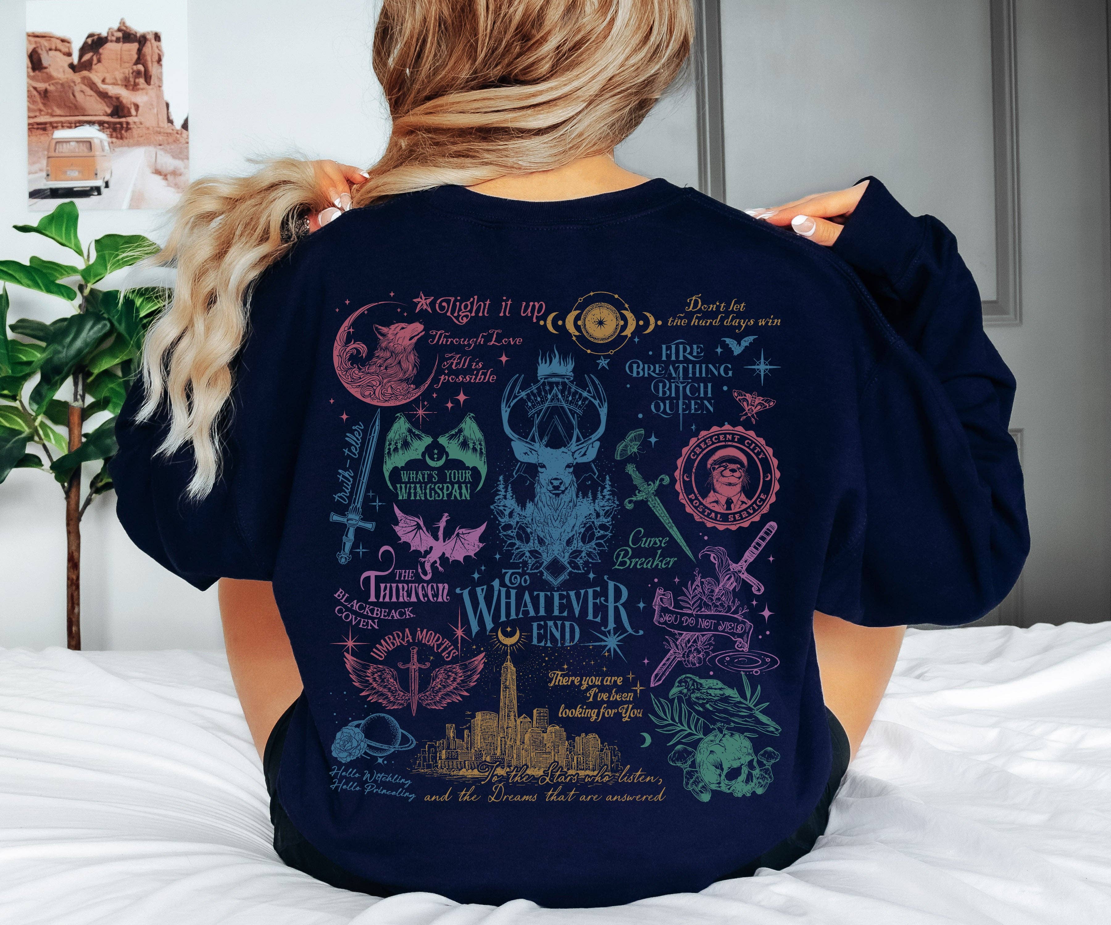 MagicMerchEmporium - Wholesale Graphic Sweatshirt - Unisex - SJM Worlds Collide Sweatshirt0