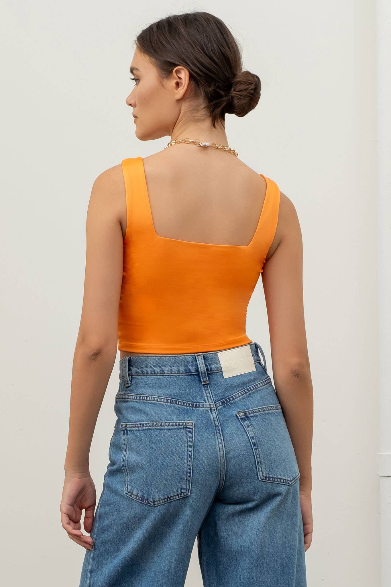 The Workshop Studio - Wholesale Gebreide top - Dames - OMKEERBARE TANKTOP MET KORTE VIERKANTE HALS25