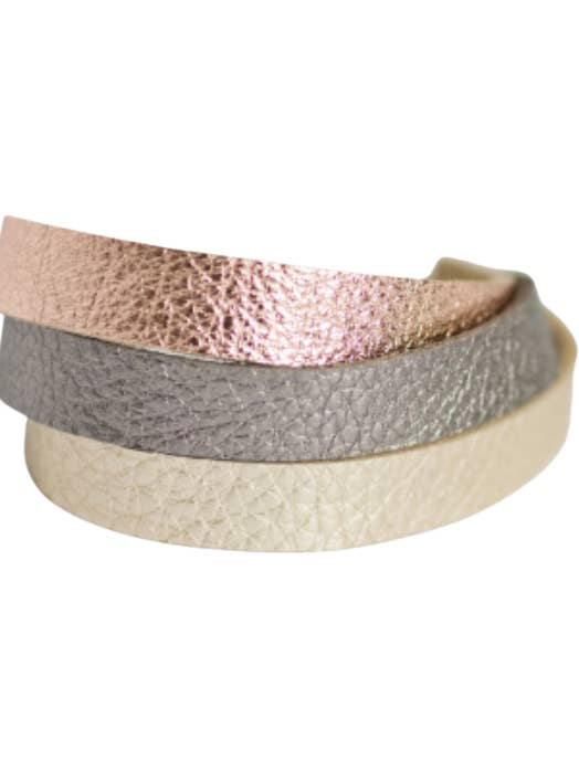 Originele armband-roségoud, metallic grijs en champagne voor wholesale door PT Color Market
