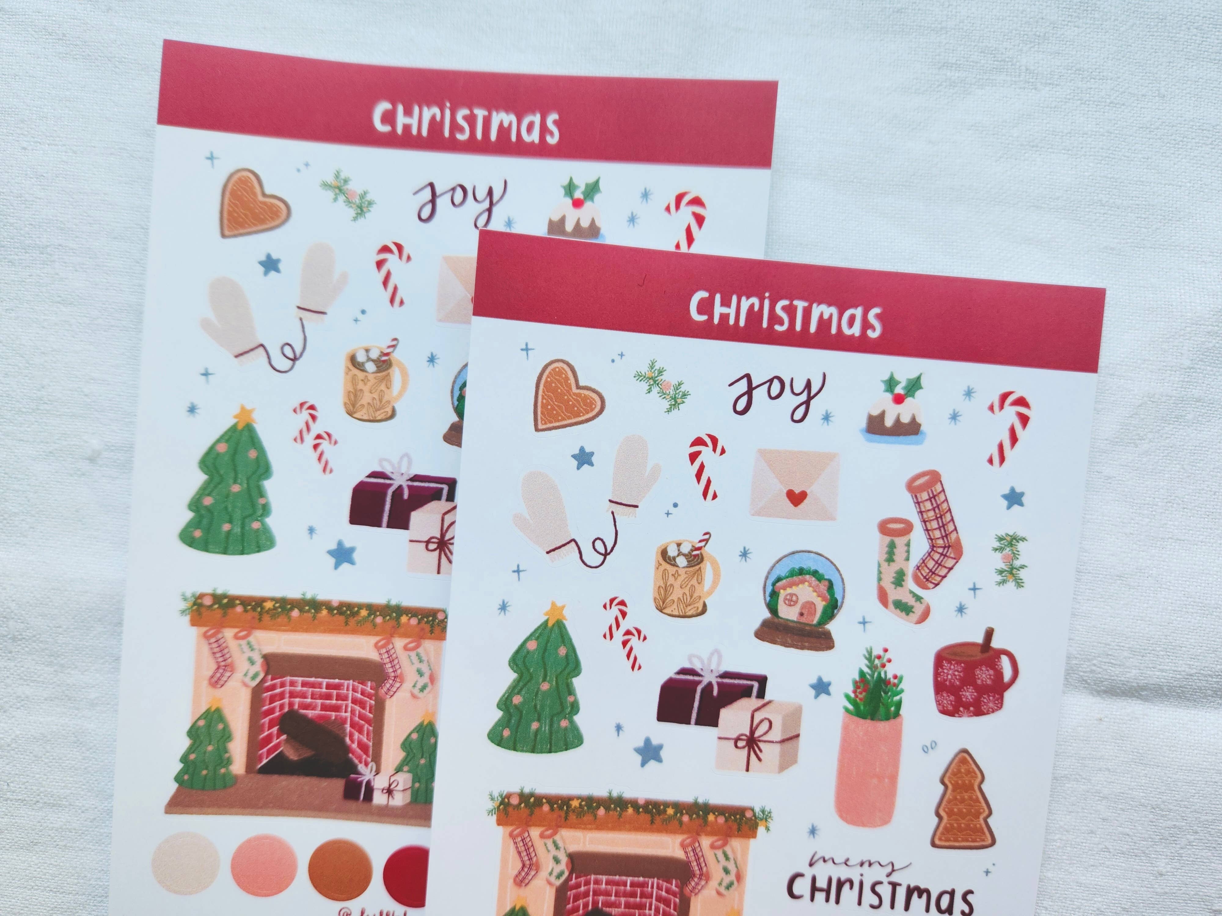 Full Bloom and Co. - Wholesale Sticker - Merry Christmas Sticker Sheet for Journaling and Scrapbook5