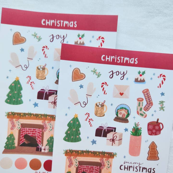 Full Bloom and Co. - Wholesale Sticker - Merry Christmas Sticker Sheet for Journaling and Scrapbook5