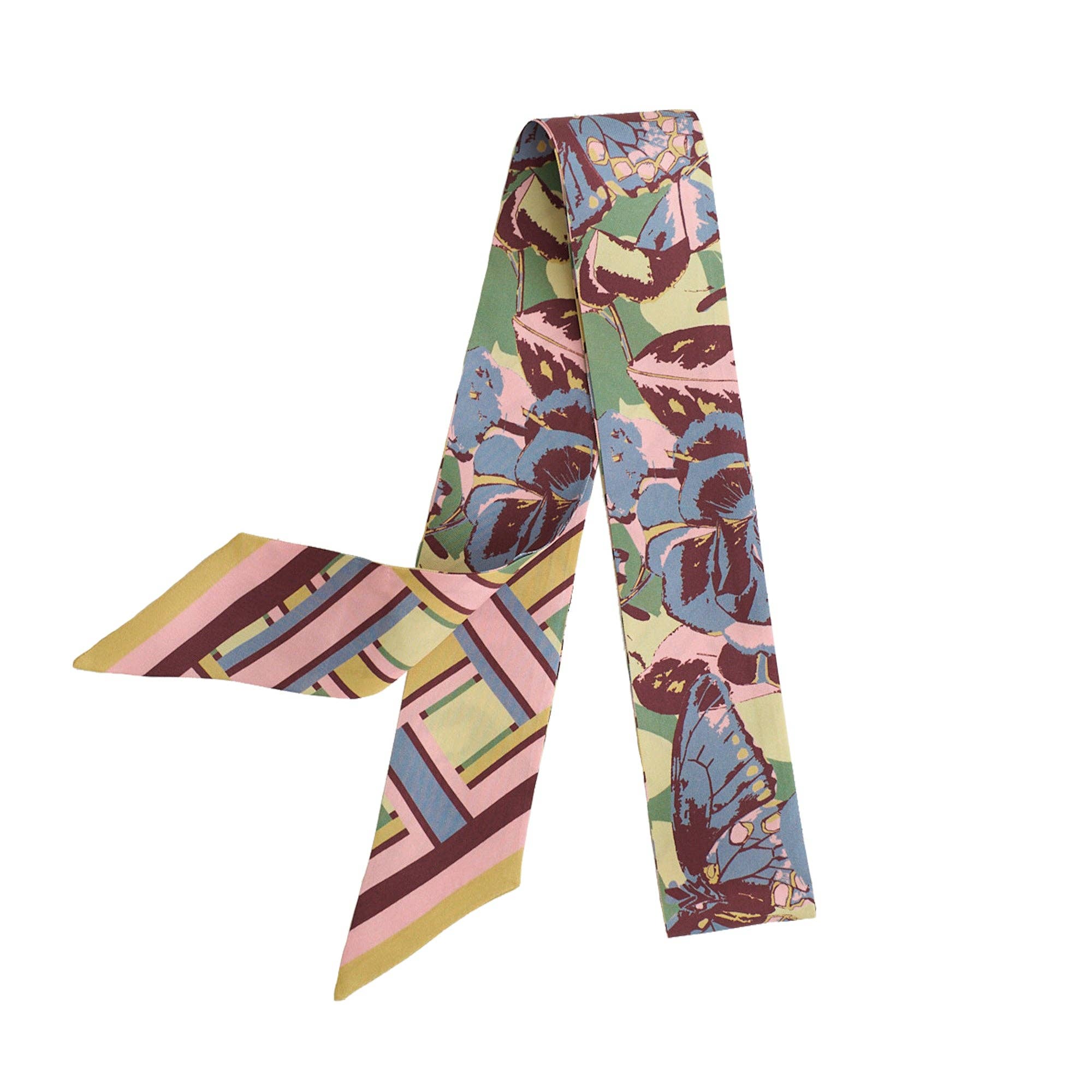 Lost Pattern x Leatherology Silk Twilly Scarf - Pastel for wholesale on Faire3
