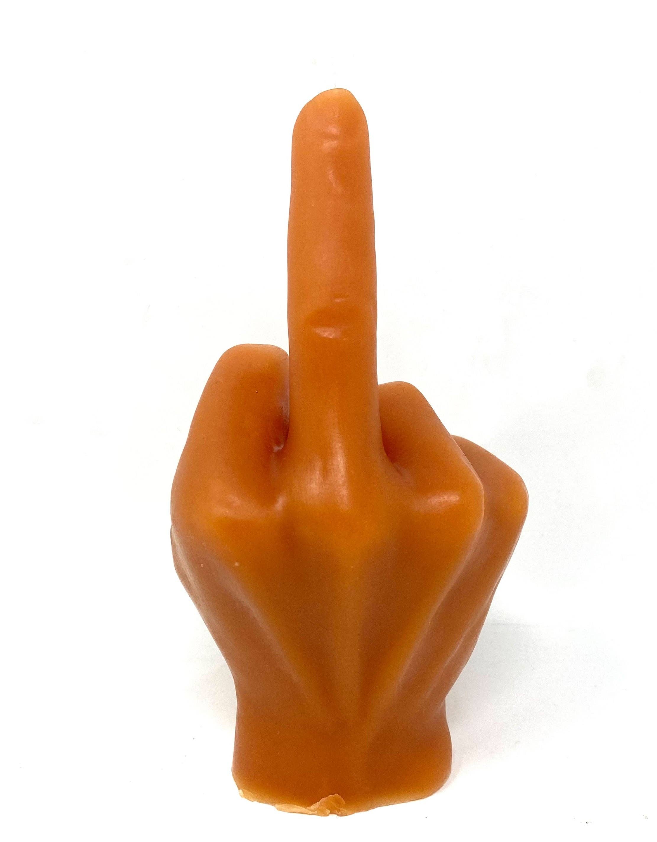 Radiant Angel Candle Co - Wholesale Novelty Candle - Middle Finger Beeswax Candle- F Off, F*ck You Candle2