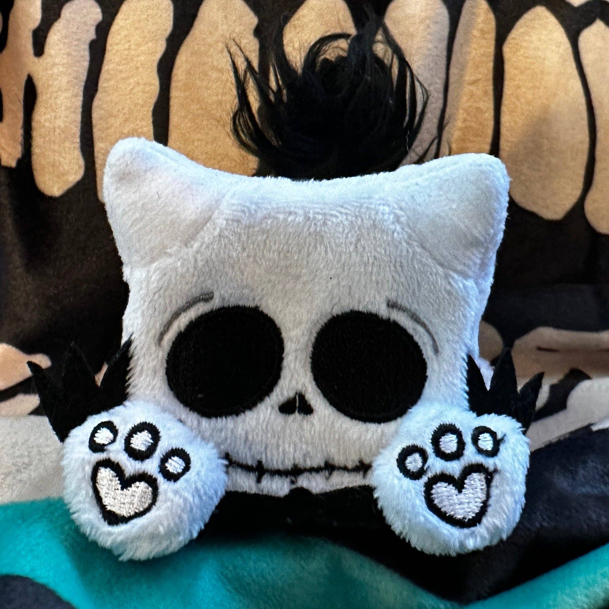 Bones smol size Jack parody plushie for wholesale by Squaredy Cats
