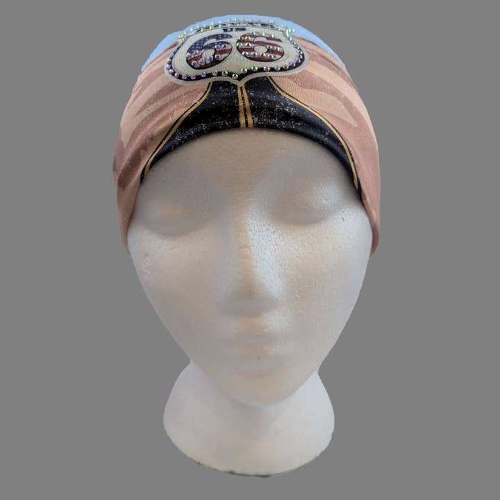 Gem City Attire - Wholesale Fashion Headband - Women's - HW144R - Route 66 Landscape Head Wrap2