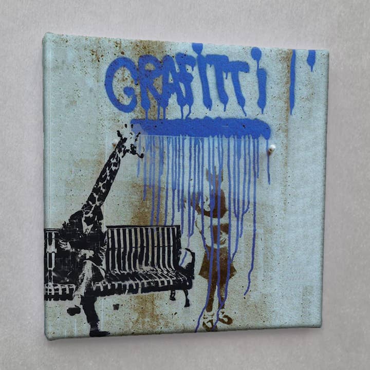#01102 ødelagt street art lærred print for engroshandel hos Eicie