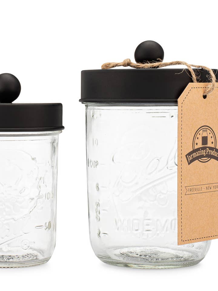 Apothecary Lid Storage Set with Ball Mason Jars - 2 Pack for wholesale by Jarmazing Products