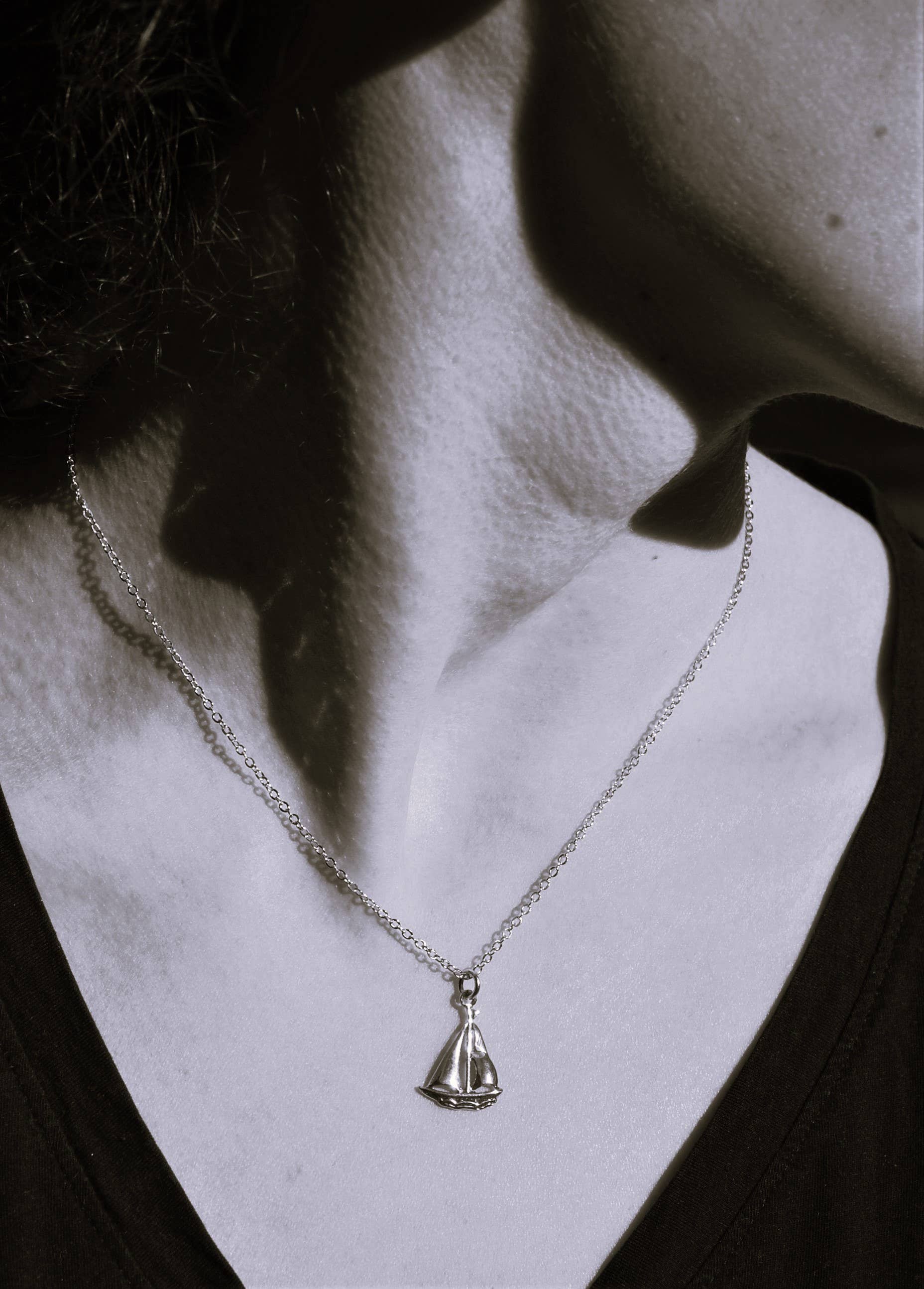 Semaki & Bird - Vente Colliers à pendentif - Collier Voilier - argent sterling Histoire Naturelle2