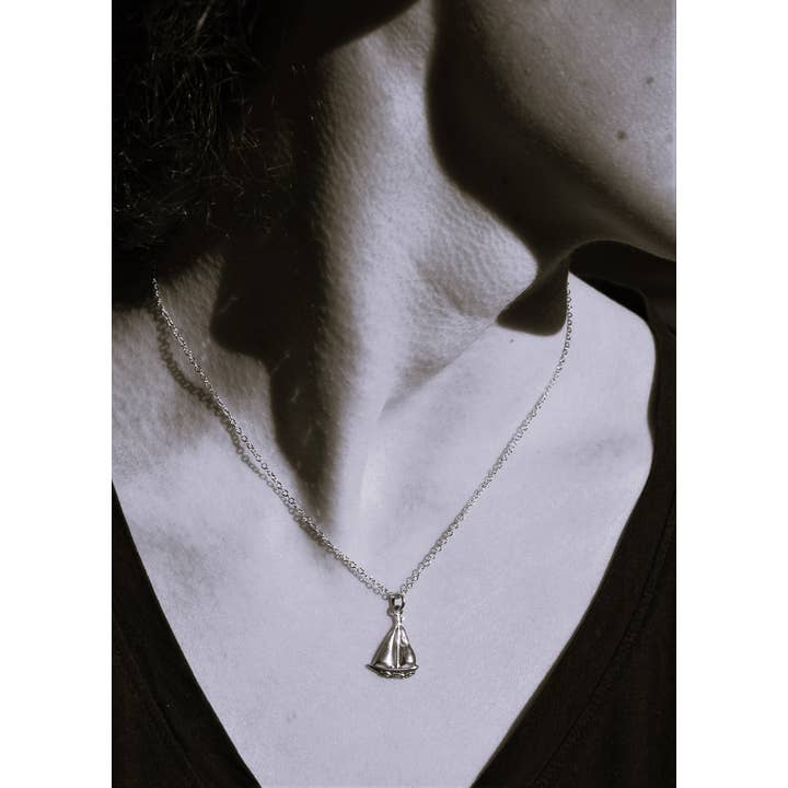 Semaki & Bird - Vente Colliers à pendentif - Collier Voilier - argent sterling Histoire Naturelle2