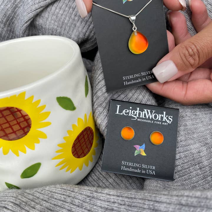 LeightWorks - Wholesale Pendant/Charm Necklace - X-Small Drop Pendant Sterling Silver CrystalJewelry Necklace17