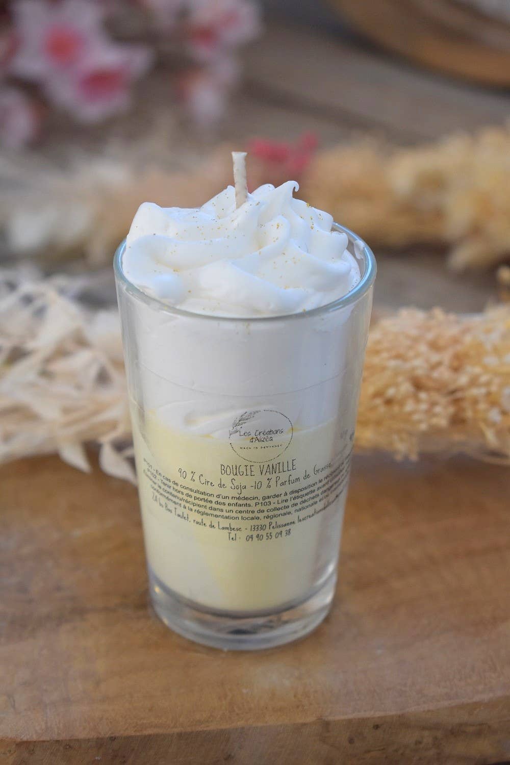 LES CREATIONS D'ALIZEA - Wholesale Novelty Candle - VANILLA VERRINE CANDLE0