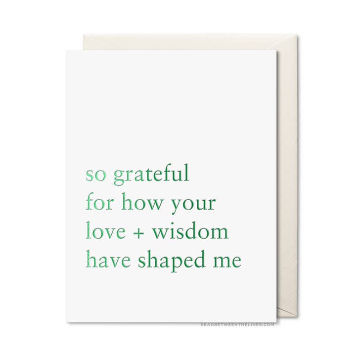 So Grateful Card for wholesale by Read Between The Lines®