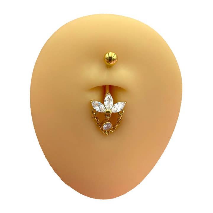 Schmuckgroßhandel - Wholesale Belly Ring - Cataleya Belly Piercing | Surgical Steel1