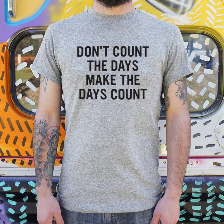 T-shirt Make The Days Count pour homme pour la vente par 6DS